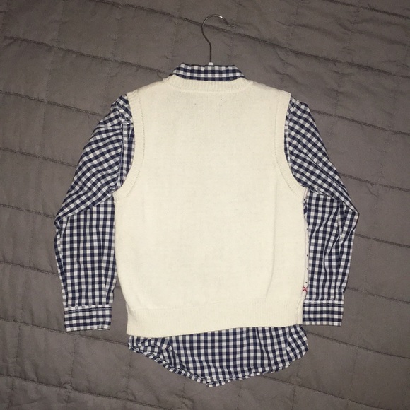 Tommy Hilfiger 2-Piece Set Sleeveless Vest & Button-Down Collared Shirt sz 6 - Picture 5 of 9